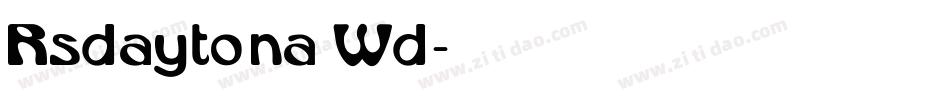 Rsdaytona Wd字体转换